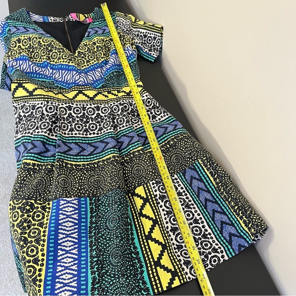 Plenty by Tracy Reese Colouful Abstract Print Mini Dress - Picture 13 of 14